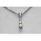 Three Stone Diamond Pendant