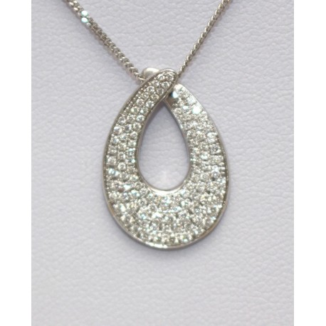 'Twisted' Diamond Pendant