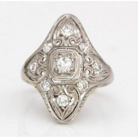 Diamond Cluster Ring