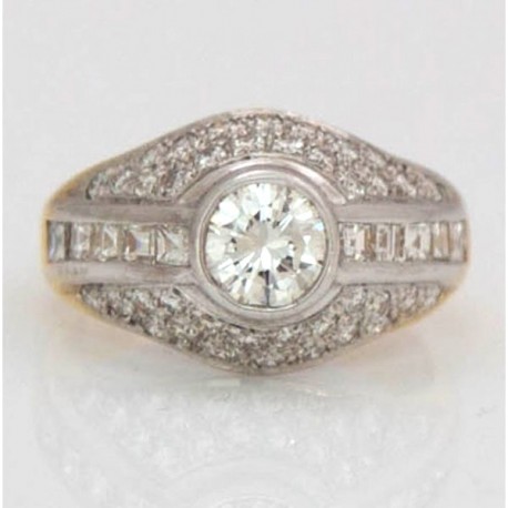 Diamond Cluster Ring