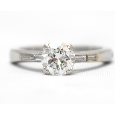 Diamond Solitaire with Diamond Shoulders