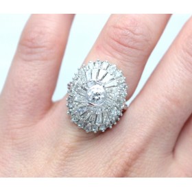 Diamond Cluster Ring