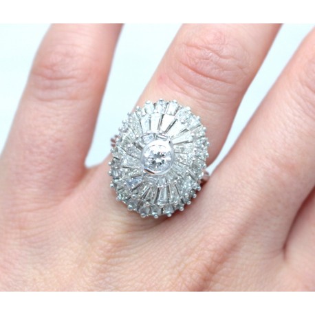 Diamond Cluster Ring