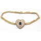 Pearl and Sapphire Gold Locket