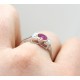 Ruby and diamond ring
