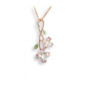 Floral Akoya Pearl Pendant