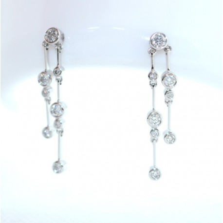 Rain-dance diamond drop earrings
