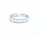 Half eternity diamond ring