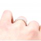 Half eternity diamond ring