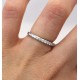 Diamond half eternity ring