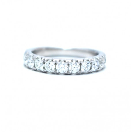 Diamond half eternity ring