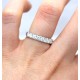 Diamond half eternity ring