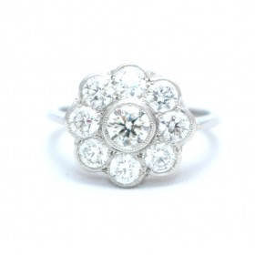 Diamond cluster ring