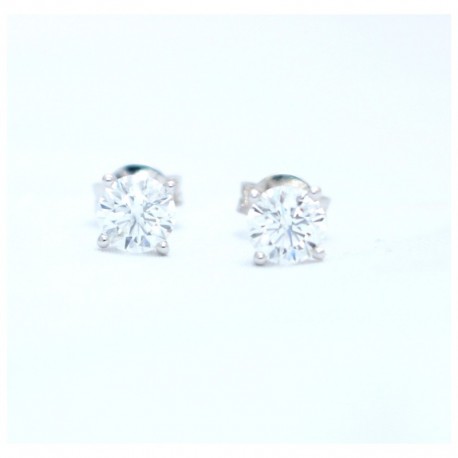 Diamond stud earrings