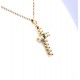 Seed pearl and emerald set cross