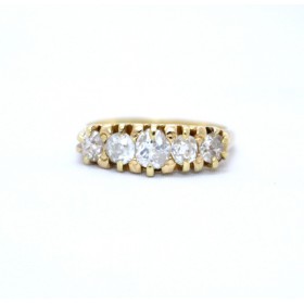 Five stone diamond ring