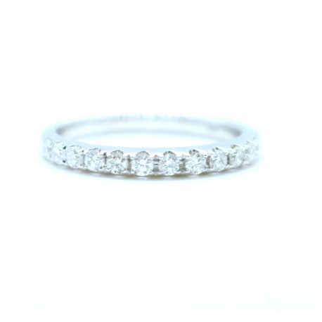 Diamond half eternity ring