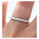 Diamond half eternity ring