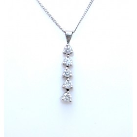 Diamond drop pendant