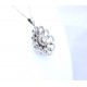 Large diamond flower shape pendant