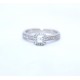 Diamond halo ring