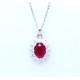 Ruby and diamond pendant