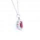 Ruby and diamond pendant