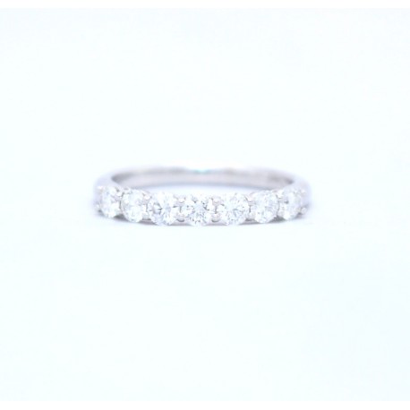 Seven stone diamond ring