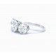 Three stone diamond ring