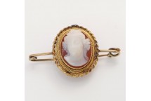 Cameo Bar Brooch