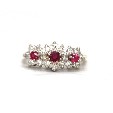 Ruby and diamond ring