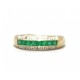 Emerald and diamond ring