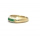 Emerald and diamond ring