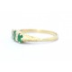 Emerald and diamond ring