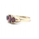 Garnet three stone ring