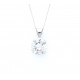 Diamond solitaire pendant