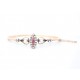 Edwardian Ruby and diamond bangle