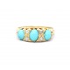 Turquoise and diamond ring