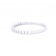 Diamond half eternity ring
