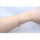 Diamond set gold bangle