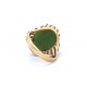 Nephrite gold ring