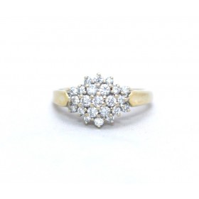 Diamond cluster ring