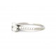 Diamond solitaire with diamond shoulders