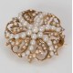 Decorative Pearl Brooch